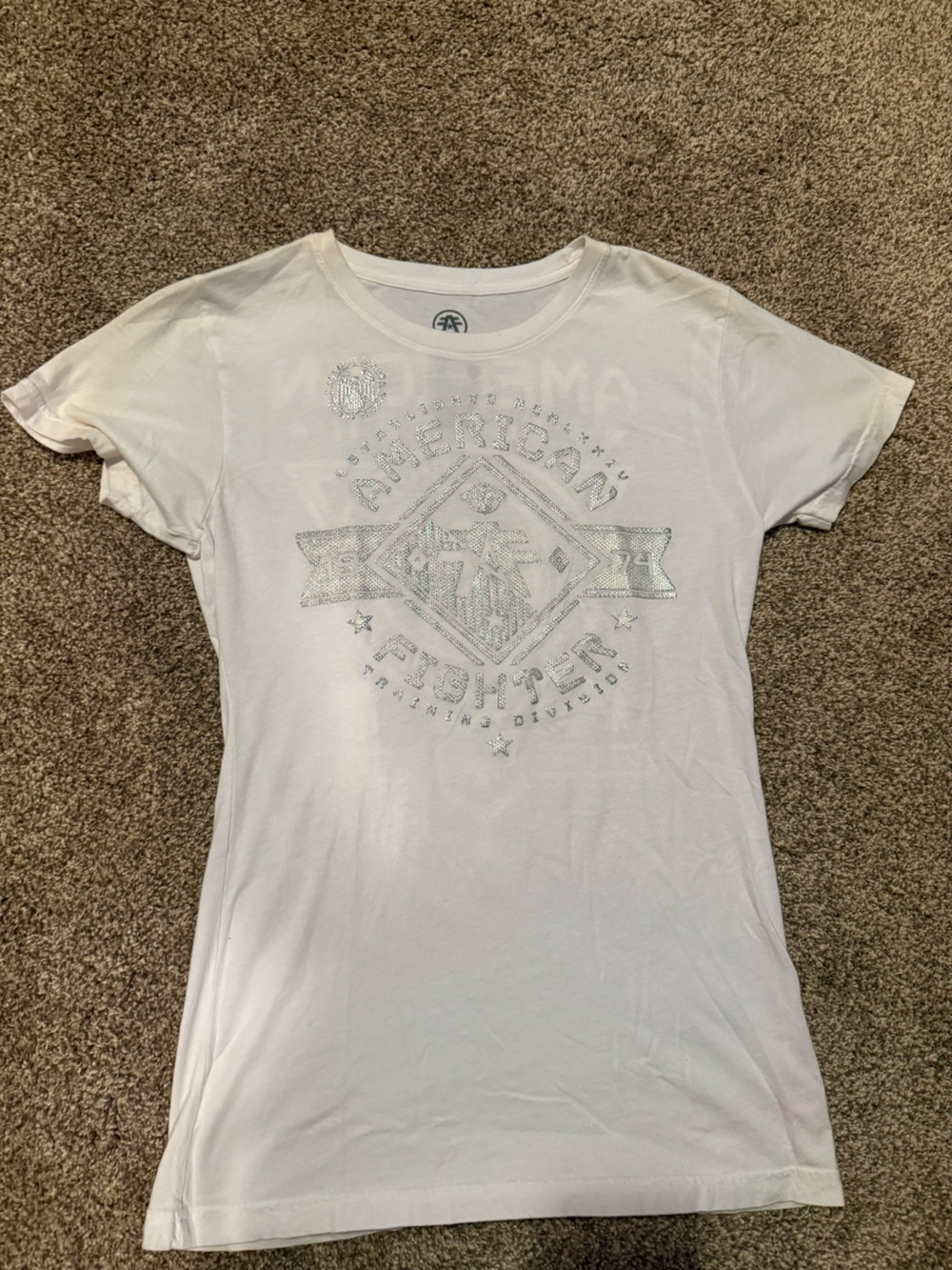 American Fighter White Short Sleeve Graphic Tee